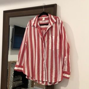 H&M striped button down